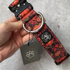 Ошейник для собак средних и крупных пород с принтом Хохлома PIT PRIME Quick Print 4см, фото 1